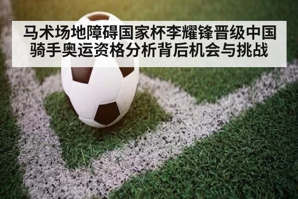 马术场地障碍国家杯李耀锋晋级中国骑手奥运资格分析背后机会与挑战